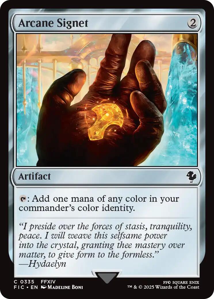 Arcane Signet (0335) (Surge Foil) [FINAL FANTASY Commander] | Gear Gaming Bentonville