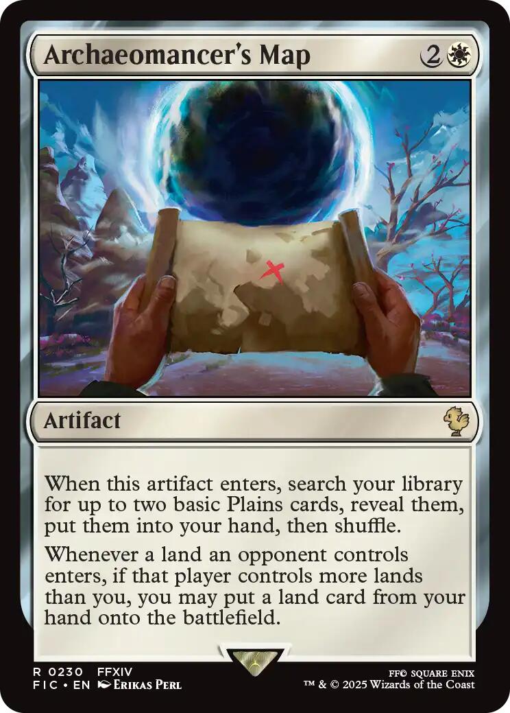 Archaeomancer's Map (Surge Foil) [FINAL FANTASY Commander] | Gear Gaming Bentonville