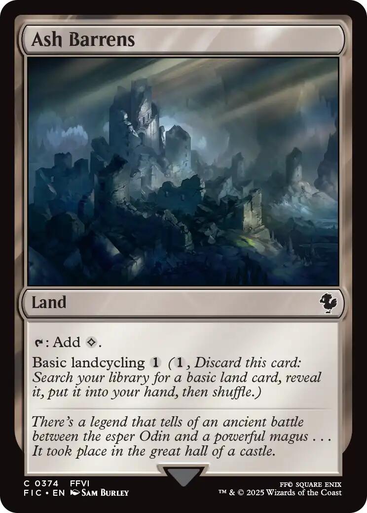 Ash Barrens (Surge Foil) [FINAL FANTASY Commander] | Gear Gaming Bentonville