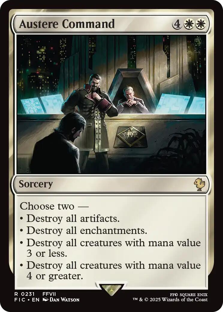 Austere Command (Surge Foil) [FINAL FANTASY Commander] | Gear Gaming Bentonville