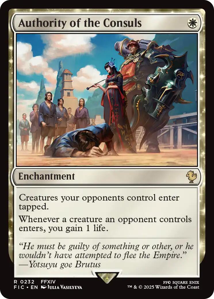 Authority of the Consuls (Surge Foil) [FINAL FANTASY Commander] | Gear Gaming Bentonville