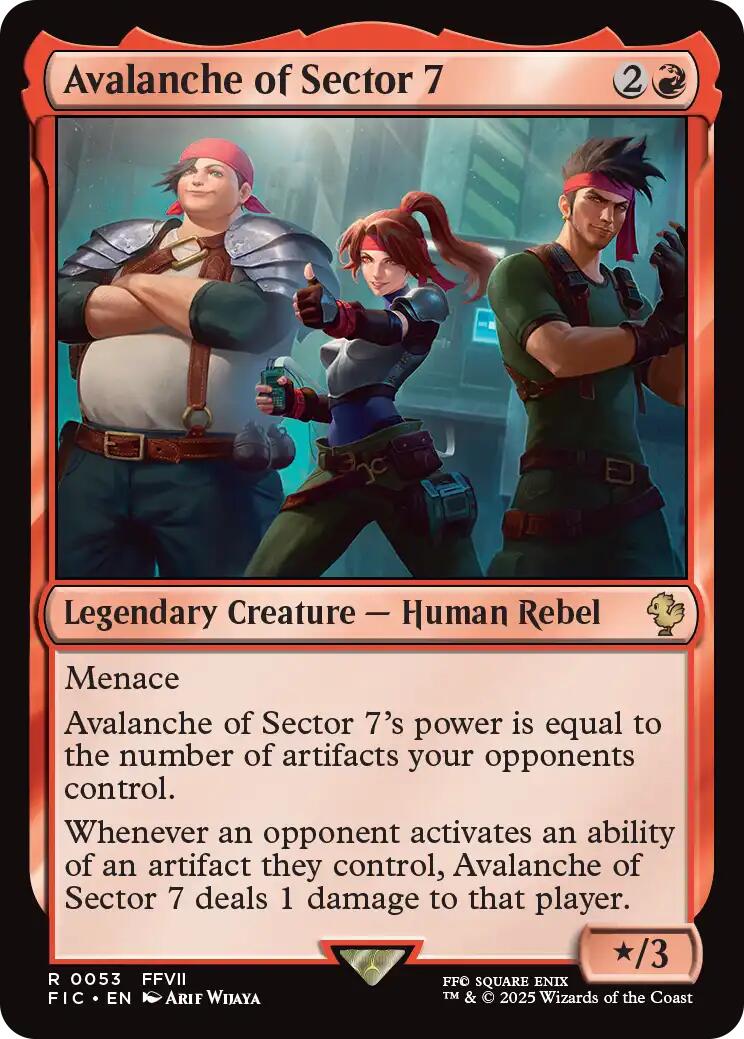 Avalanche of Sector 7 (Surge Foil) [FINAL FANTASY Commander] | Gear Gaming Bentonville