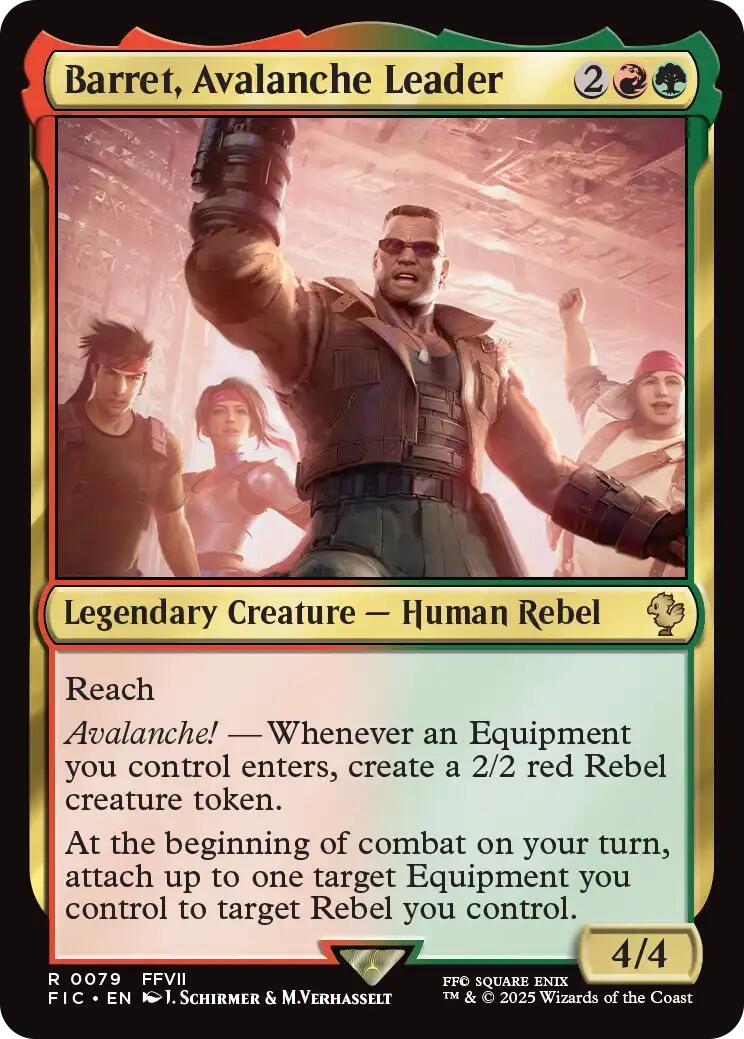 Barret, Avalanche Leader (Surge Foil) [FINAL FANTASY Commander] | Gear Gaming Bentonville