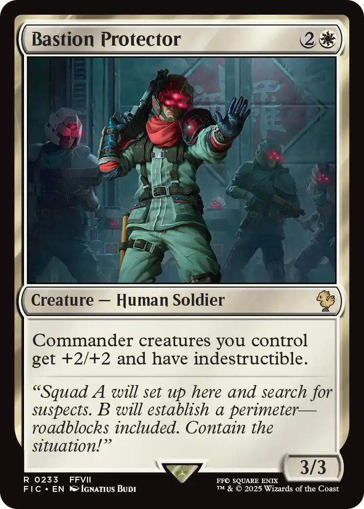 Bastion Protector (Surge Foil) [FINAL FANTASY Commander] | Gear Gaming Bentonville