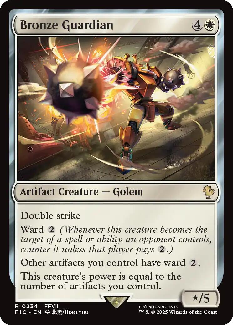 Bronze Guardian (Surge Foil) [FINAL FANTASY Commander] | Gear Gaming Bentonville