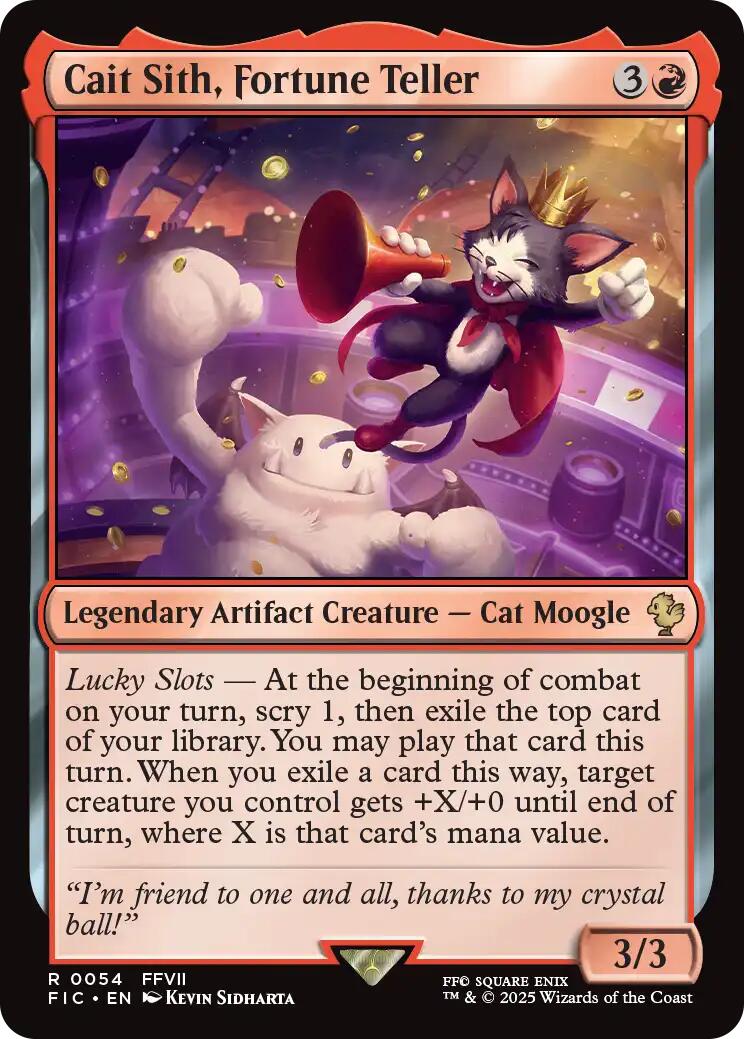 Cait Sith, Fortune Teller (Surge Foil) [FINAL FANTASY Commander] | Gear Gaming Bentonville