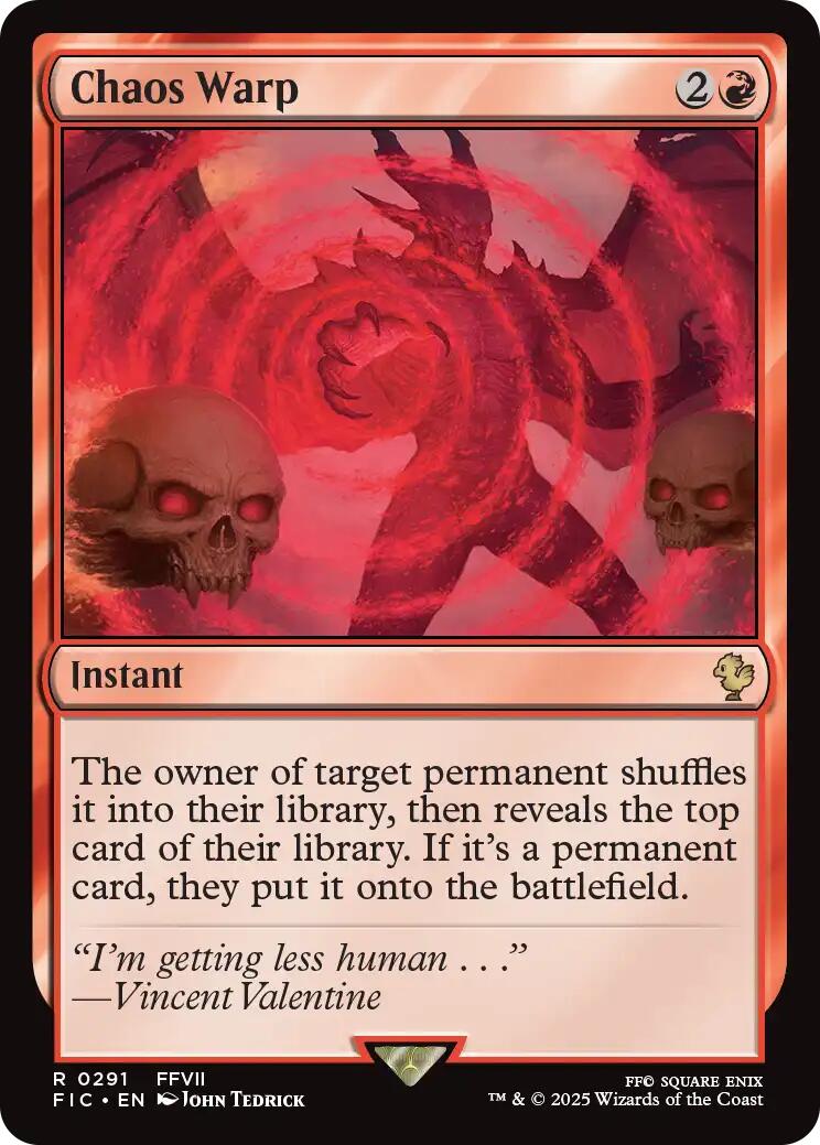 Chaos Warp (Surge Foil) [FINAL FANTASY Commander] | Gear Gaming Bentonville