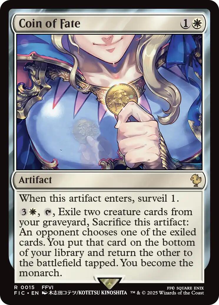 Coin of Fate (Surge Foil) [FINAL FANTASY Commander] | Gear Gaming Bentonville