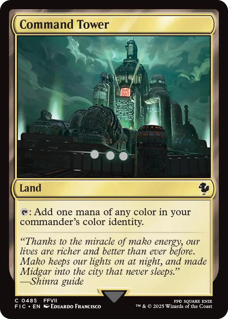 Command Tower (0485) (Surge Foil) [FINAL FANTASY Commander] | Gear Gaming Bentonville