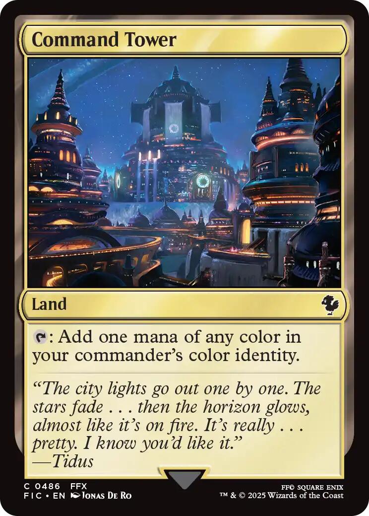 Command Tower (0486) (Surge Foil) [FINAL FANTASY Commander] | Gear Gaming Bentonville