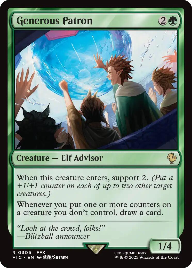 Generous Patron (Surge Foil) [FINAL FANTASY Commander] | Gear Gaming Bentonville