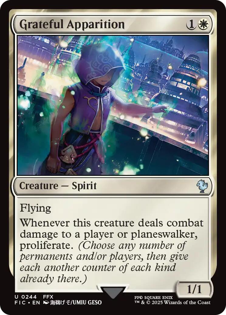 Grateful Apparition (Surge Foil) [FINAL FANTASY Commander] | Gear Gaming Bentonville