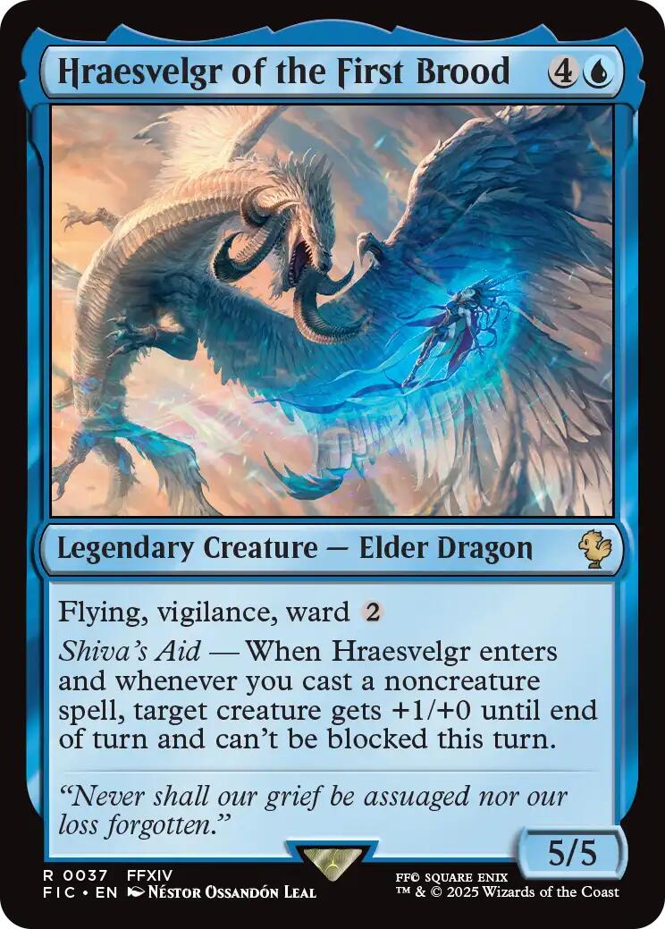 Hraesvelgr of the First Brood (Surge Foil) [FINAL FANTASY Commander] | Gear Gaming Bentonville
