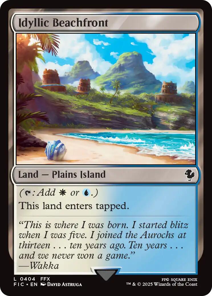 Idyllic Beachfront (Surge Foil) [FINAL FANTASY Commander] | Gear Gaming Bentonville