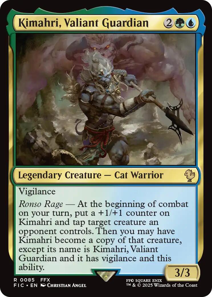 Kimahri, Valiant Guardian (Surge Foil) [FINAL FANTASY Commander] | Gear Gaming Bentonville