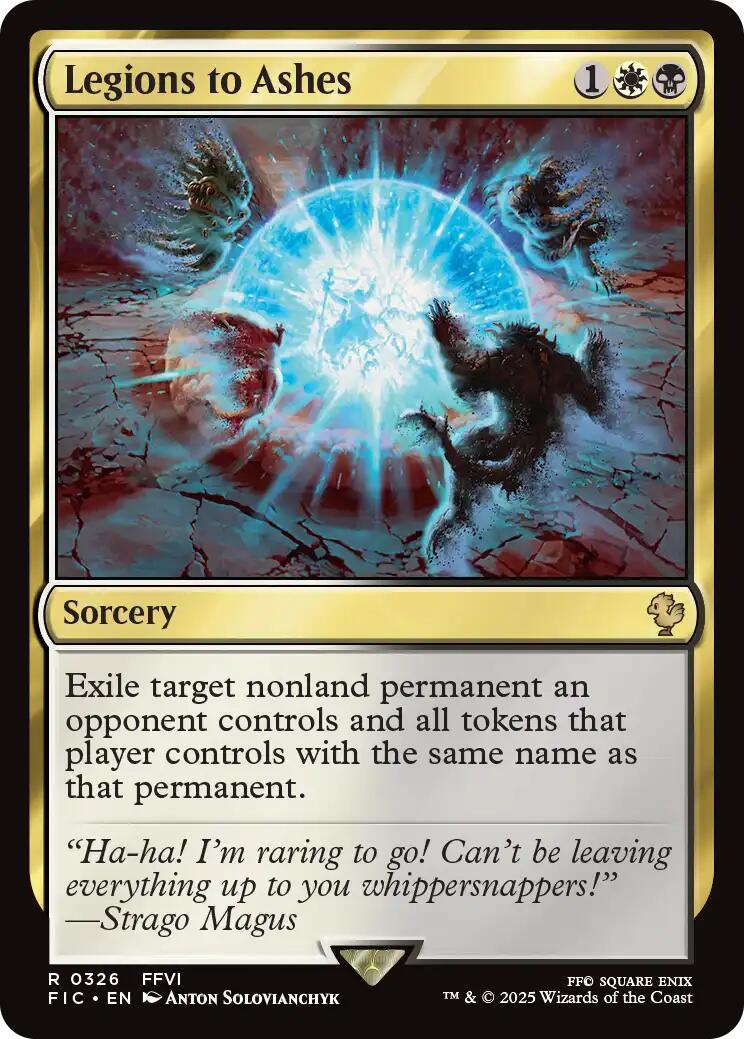 Legions to Ashes (Surge Foil) [FINAL FANTASY Commander] | Gear Gaming Bentonville