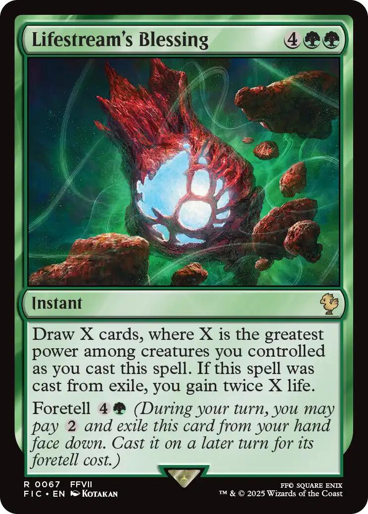 Lifestream's Blessing (Surge Foil) [FINAL FANTASY Commander] | Gear Gaming Bentonville