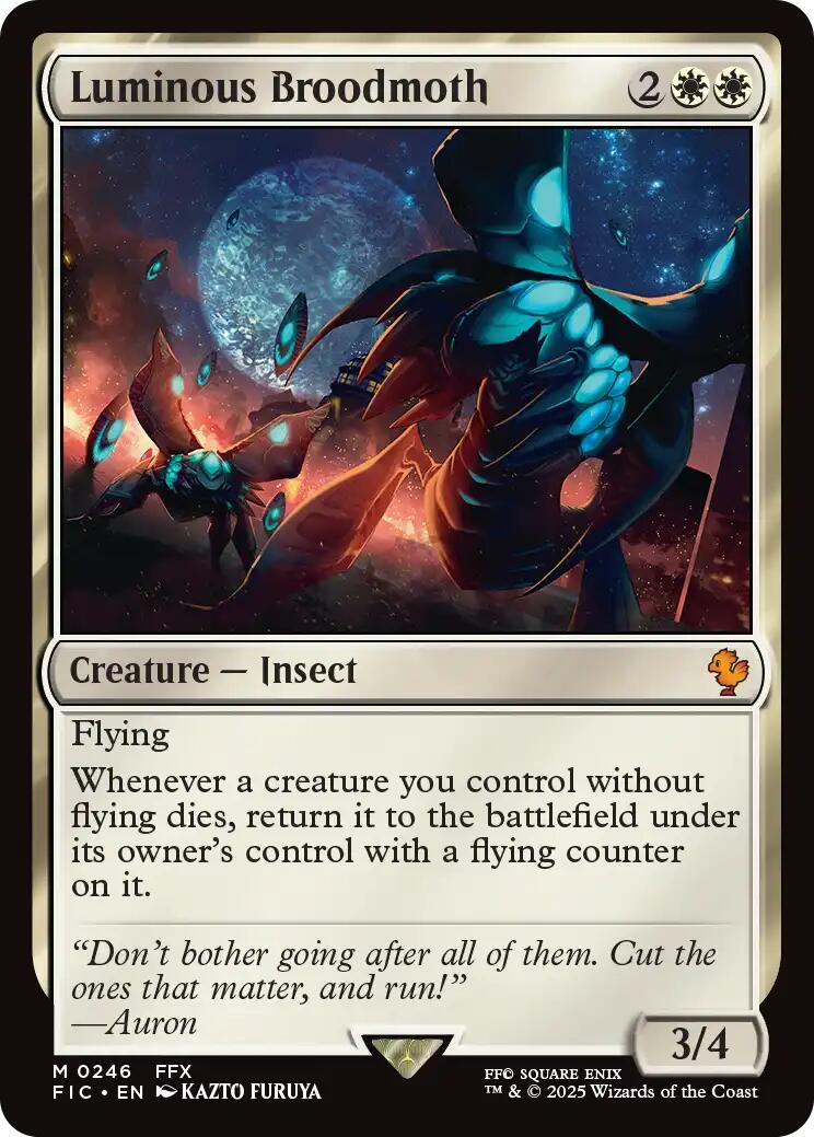 Luminous Broodmoth (Surge Foil) [FINAL FANTASY Commander] | Gear Gaming Bentonville