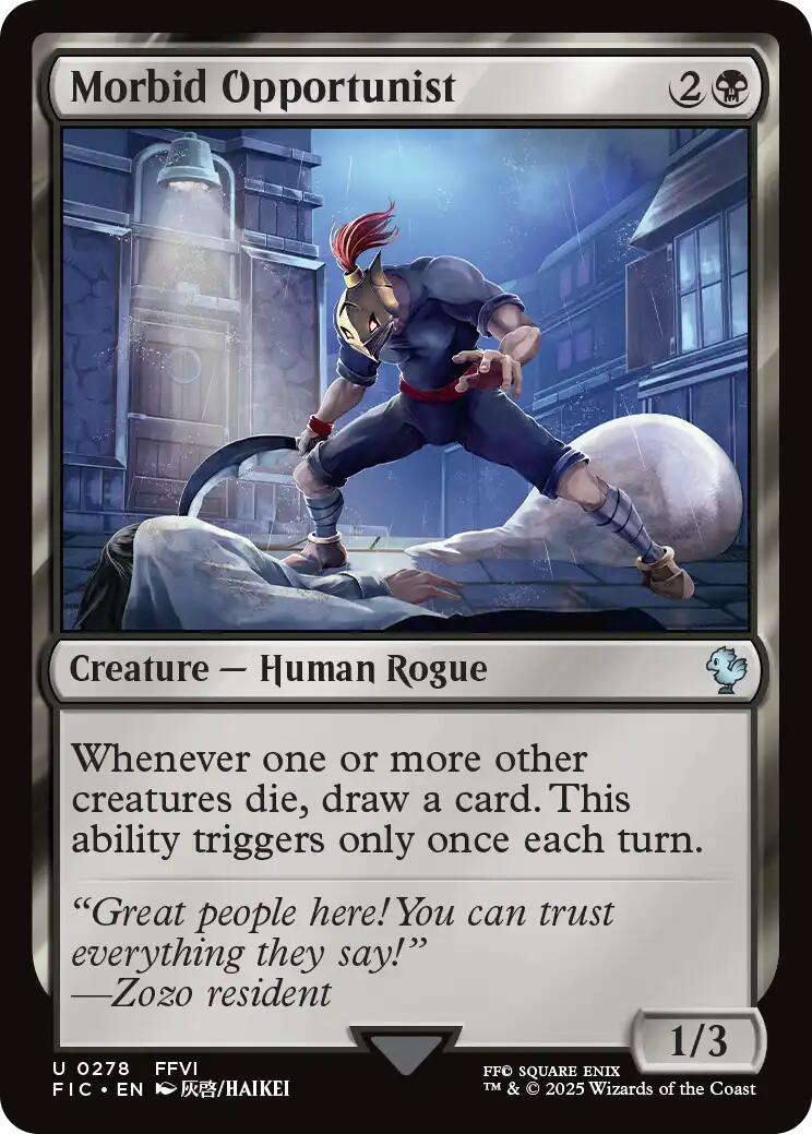 Morbid Opportunist (Surge Foil) [FINAL FANTASY Commander] | Gear Gaming Bentonville
