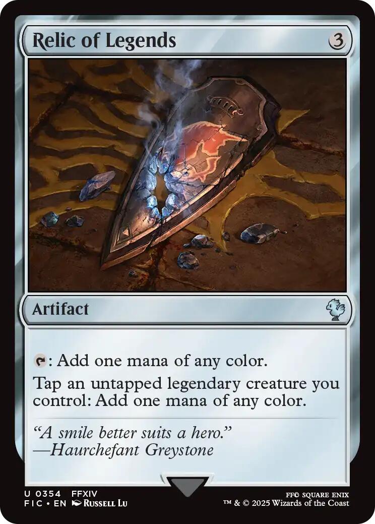 Relic of Legends (Surge Foil) [FINAL FANTASY Commander] | Gear Gaming Bentonville