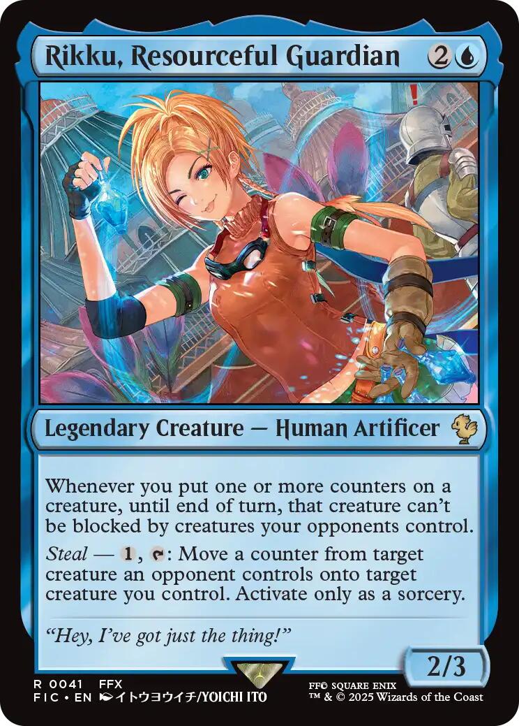 Rikku, Resourceful Guardian (Surge Foil) [FINAL FANTASY Commander] | Gear Gaming Bentonville