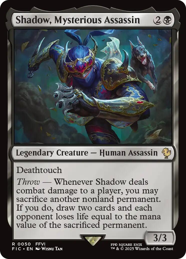 Shadow, Mysterious Assassin (Surge Foil) [FINAL FANTASY Commander] | Gear Gaming Bentonville
