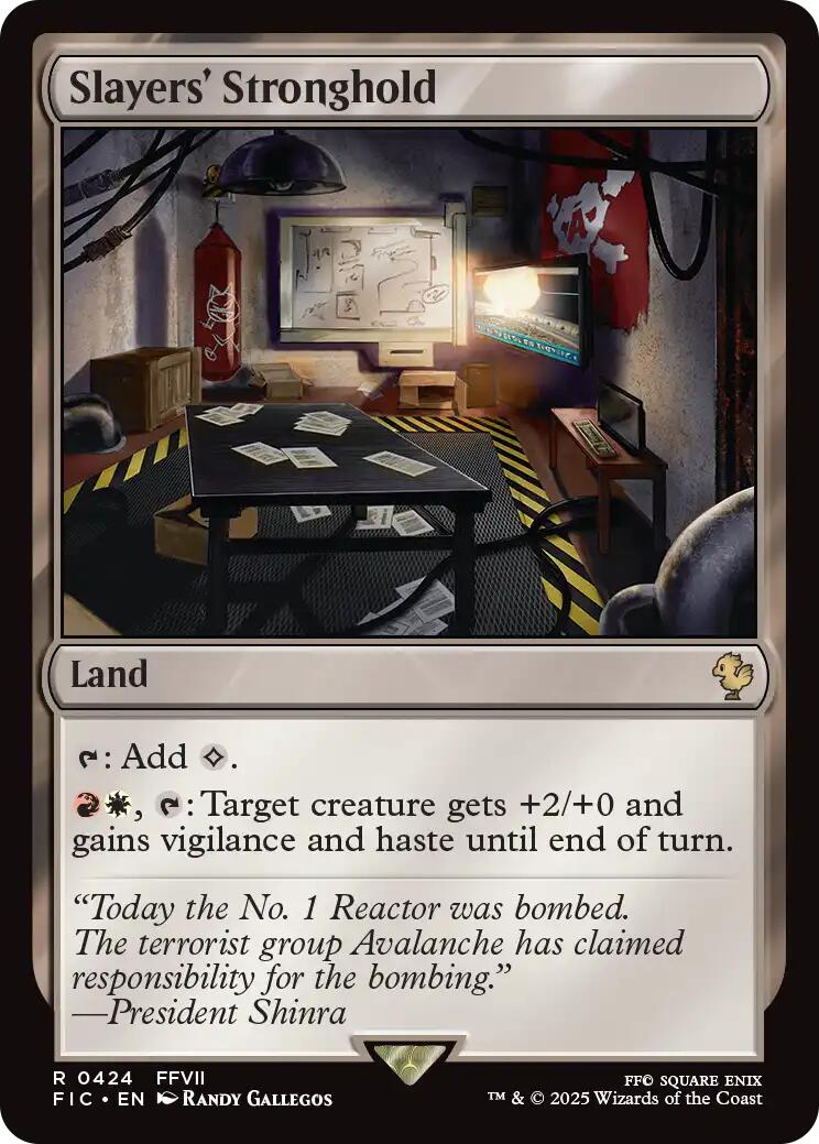 Slayers' Stronghold (Surge Foil) [FINAL FANTASY Commander] | Gear Gaming Bentonville