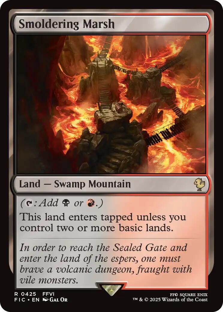 Smoldering Marsh (Surge Foil) [FINAL FANTASY Commander] | Gear Gaming Bentonville