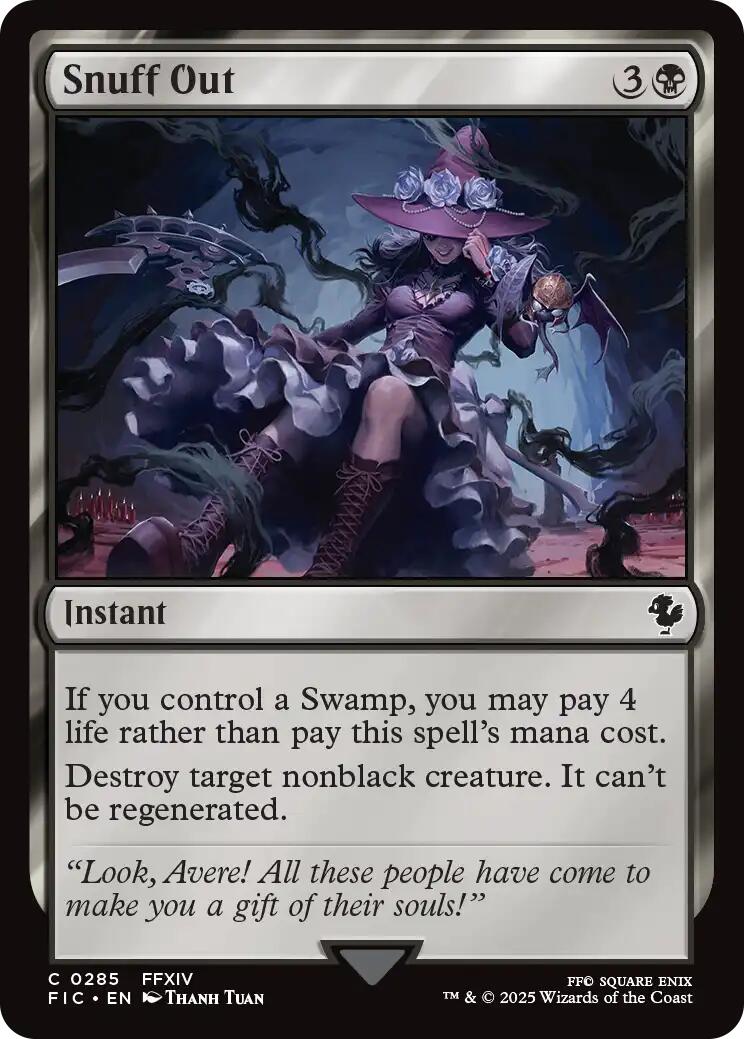 Snuff Out (Surge Foil) [FINAL FANTASY Commander] | Gear Gaming Bentonville