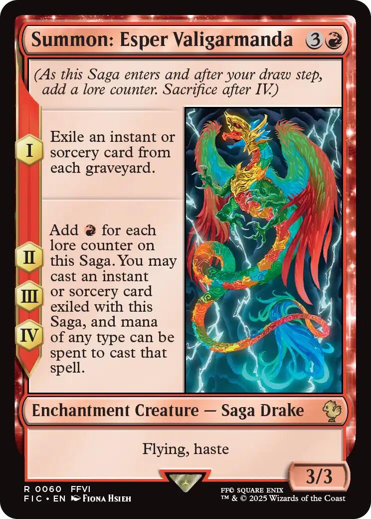 Summon: Esper Valigarmanda (Surge Foil) [FINAL FANTASY Commander] | Gear Gaming Bentonville
