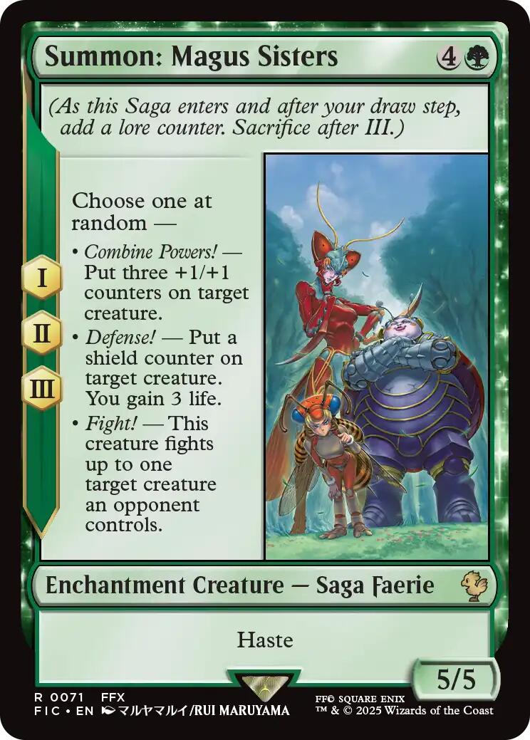 Summon: Magus Sisters (Surge Foil) [FINAL FANTASY Commander] | Gear Gaming Bentonville