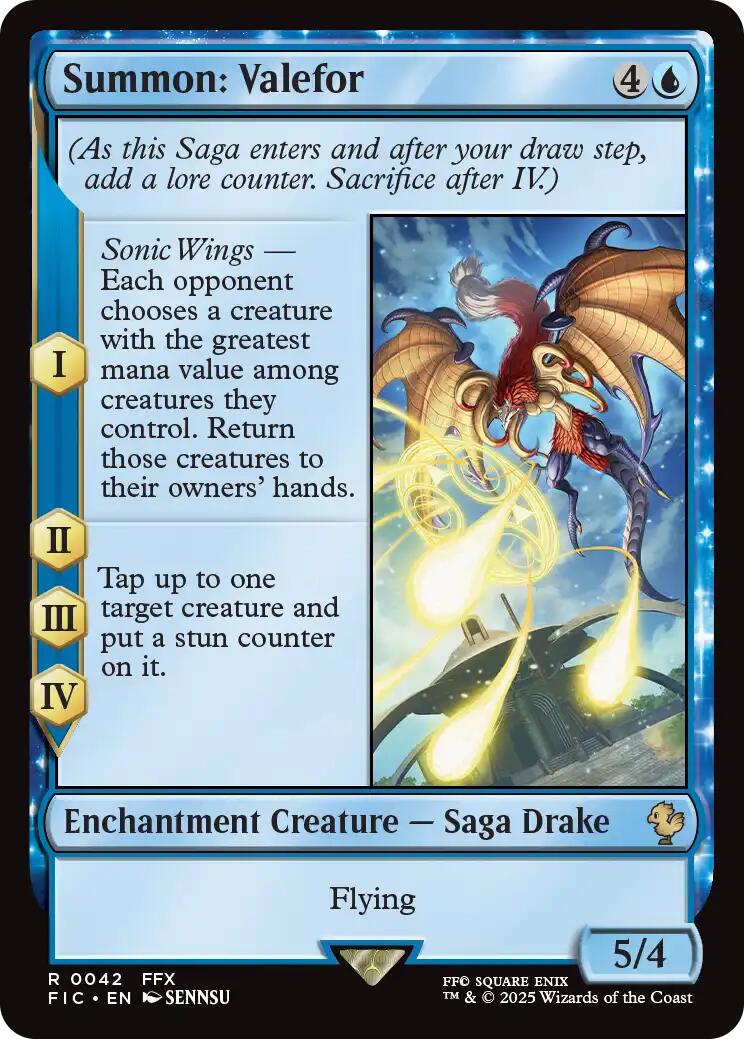Summon: Valefor (Surge Foil) [FINAL FANTASY Commander] | Gear Gaming Bentonville