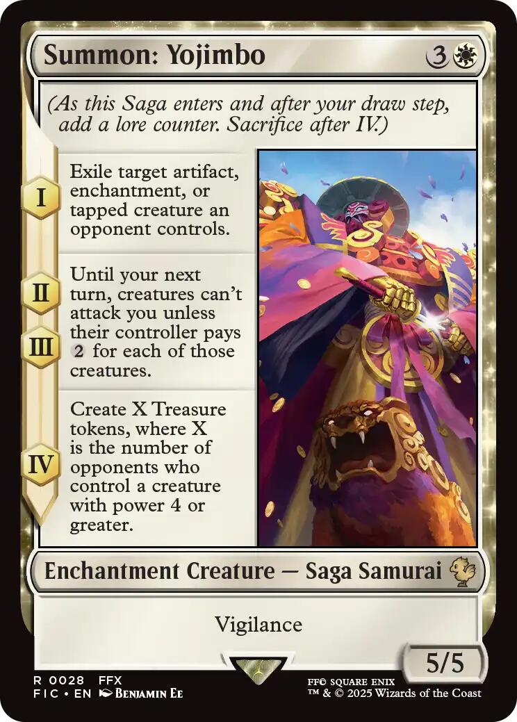 Summon: Yojimbo (Surge Foil) [FINAL FANTASY Commander] | Gear Gaming Bentonville