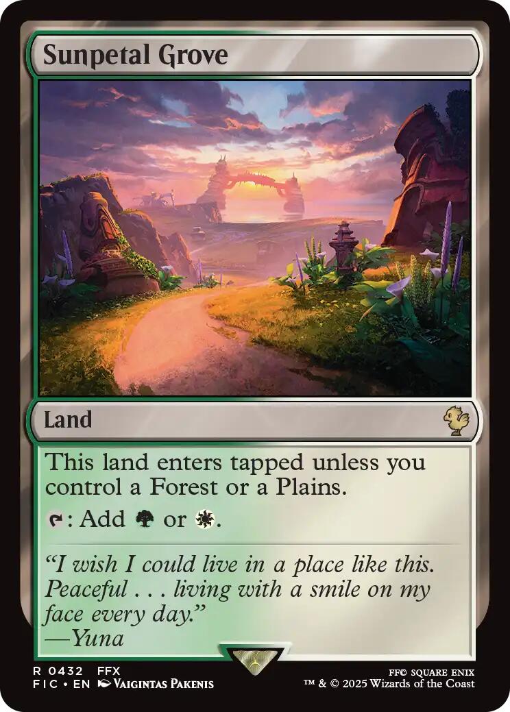 Sunpetal Grove (Surge Foil) [FINAL FANTASY Commander] | Gear Gaming Bentonville