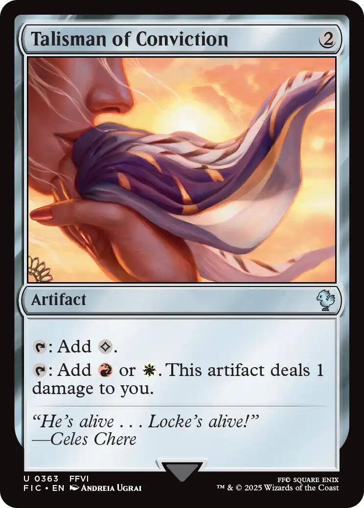 Talisman of Conviction (Surge Foil) [FINAL FANTASY Commander] | Gear Gaming Bentonville