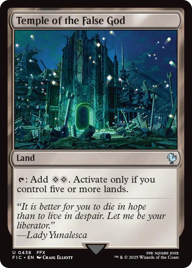 Temple of the False God (Surge Foil) [FINAL FANTASY Commander] | Gear Gaming Bentonville