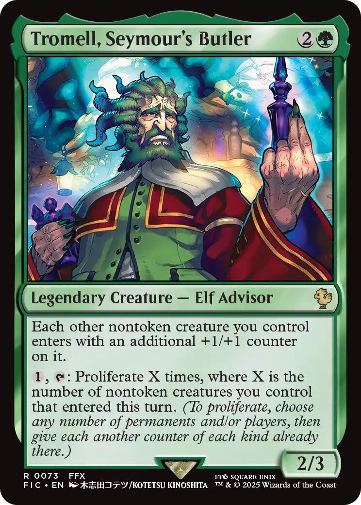 Tromell, Seymour's Butler (Surge Foil) [FINAL FANTASY Commander] | Gear Gaming Bentonville