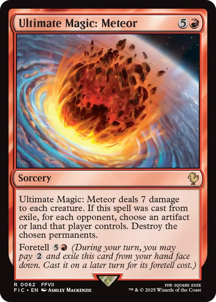 Ultimate Magic: Meteor (Surge Foil) [FINAL FANTASY Commander] | Gear Gaming Bentonville
