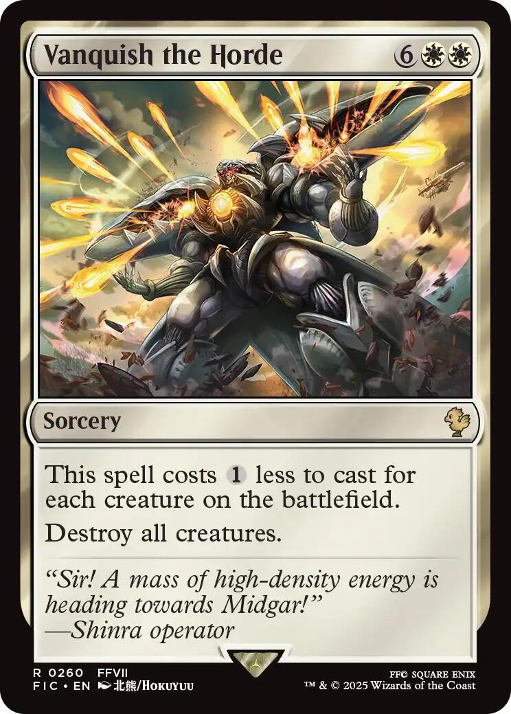 Vanquish the Horde (Surge Foil) [FINAL FANTASY Commander] | Gear Gaming Bentonville