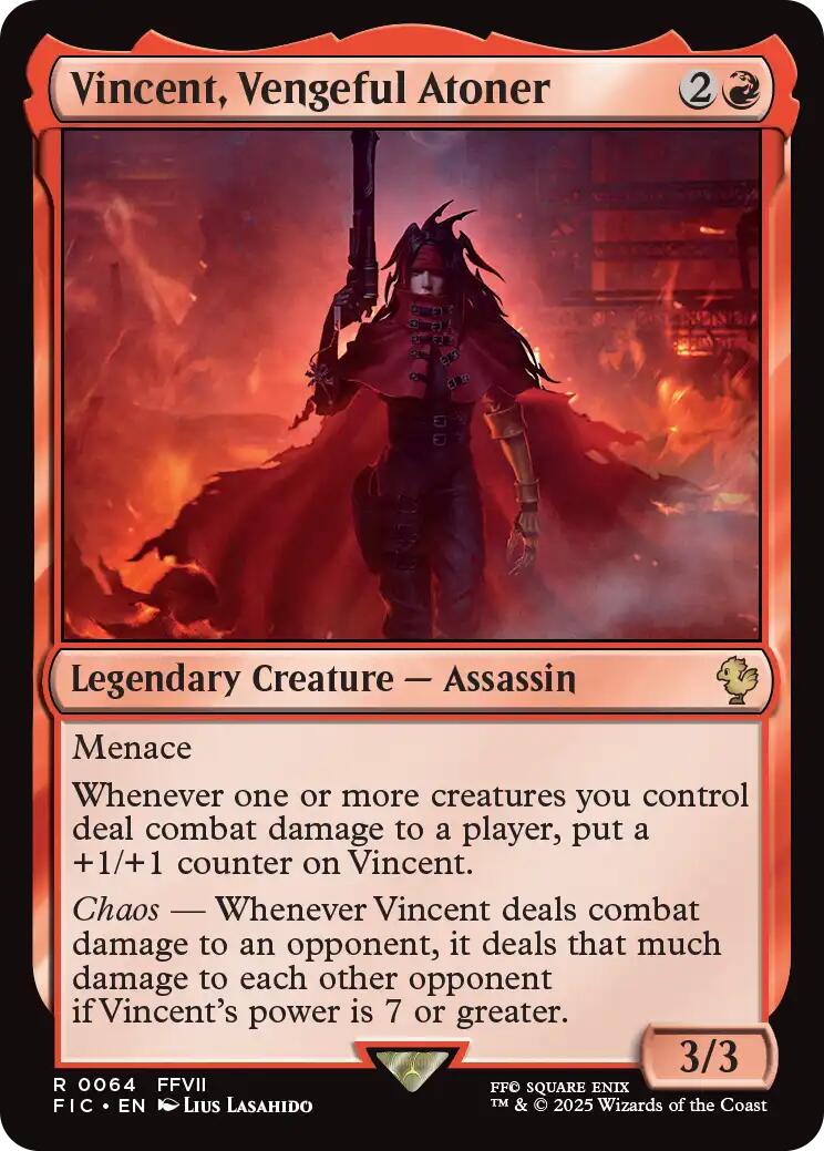 Vincent, Vengeful Atoner (Surge Foil) [FINAL FANTASY Commander] | Gear Gaming Bentonville