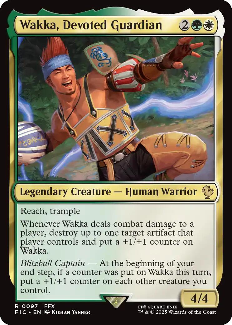 Wakka, Devoted Guardian (Surge Foil) [FINAL FANTASY Commander] | Gear Gaming Bentonville