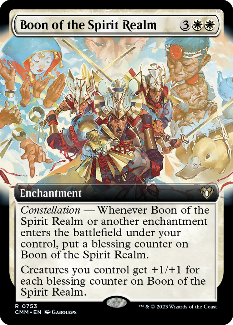 Boon of the Spirit Realm (Extended Art) [Commander Masters] | Gear Gaming Bentonville