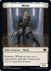 Cat Dragon // Monk Double-Sided Token [Double Masters 2022 Tokens] | Gear Gaming Bentonville