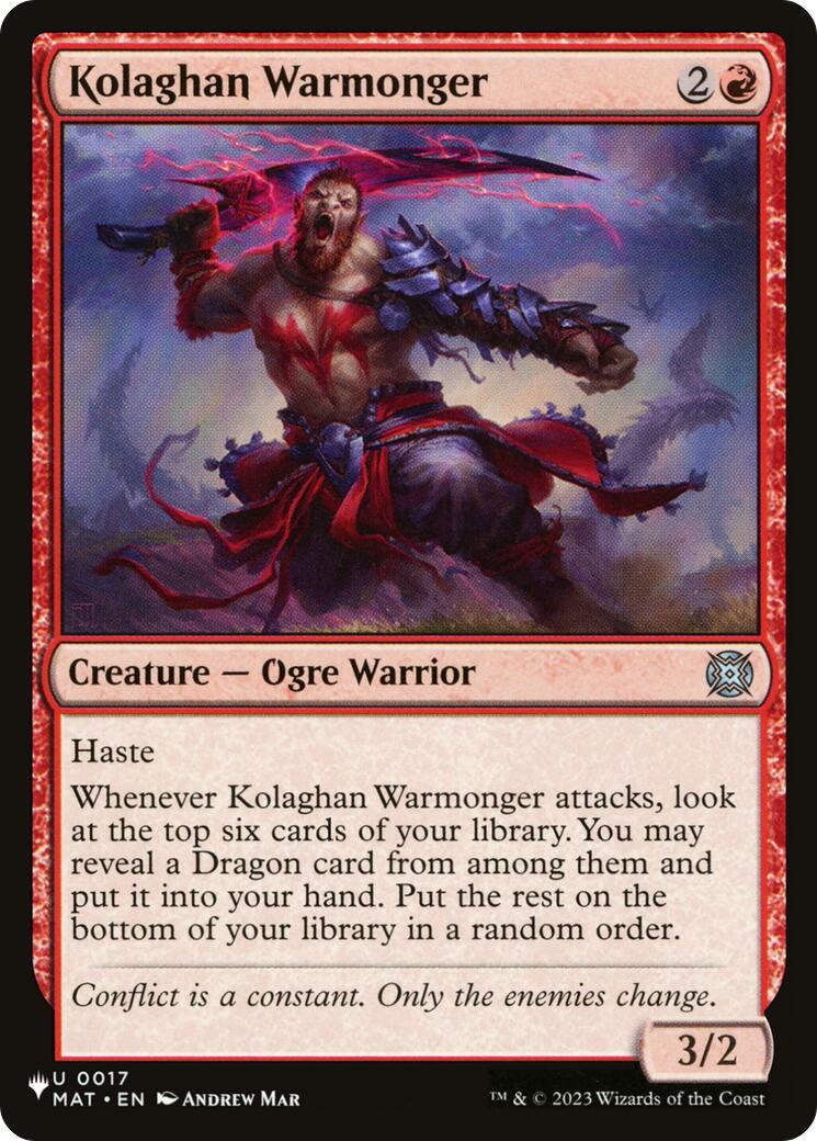 Kolaghan Warmonger [The List] | Gear Gaming Bentonville