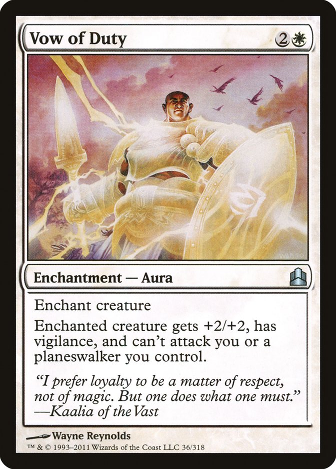 Vow of Duty [Commander 2011] | Gear Gaming Bentonville