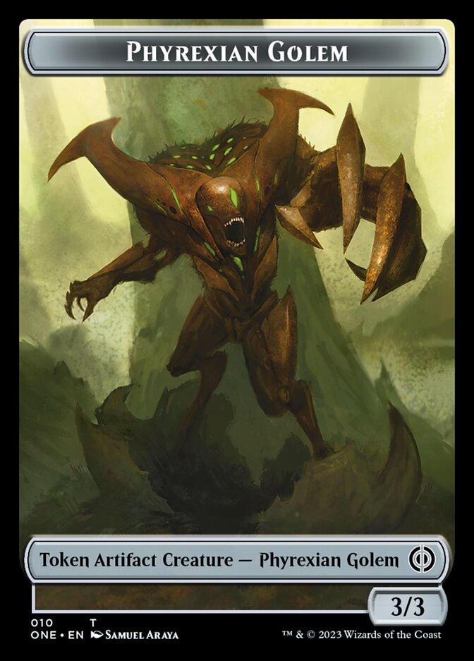 Phyrexian Golem Token [Phyrexia: All Will Be One Tokens] | Gear Gaming Bentonville