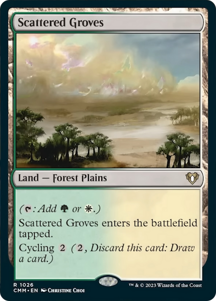 Scattered Groves [Commander Masters] | Gear Gaming Bentonville