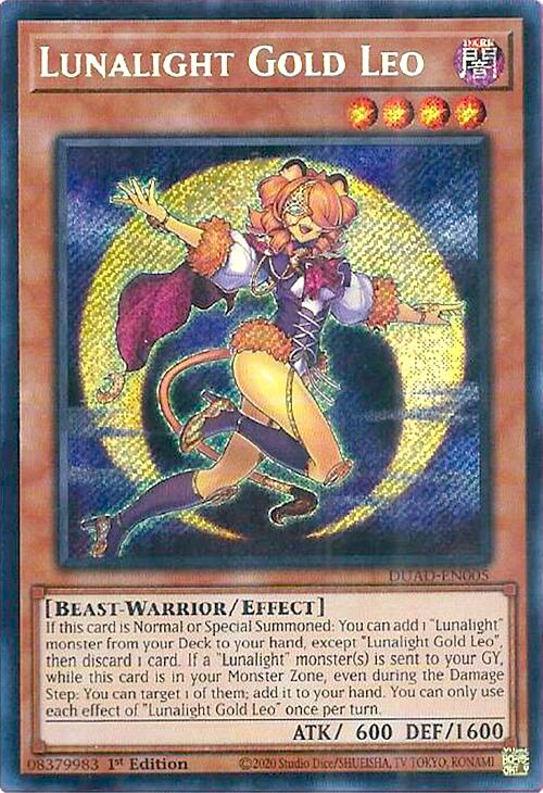 Lunalight Gold Leo [DUAD-EN005] Secret Rare | Gear Gaming Bentonville