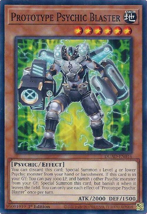 Prototype Psychic Blaster [DUAD-EN016] Common | Gear Gaming Bentonville