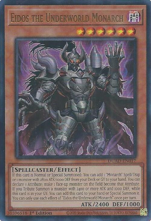 Eidos the Underworld Monarch [DUAD-EN017] Ultra Rare | Gear Gaming Bentonville